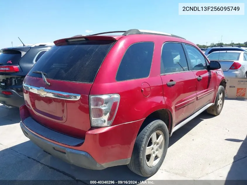 2005 Chevrolet Equinox Ls VIN: 2CNDL13F256095749 Lot: 40340296