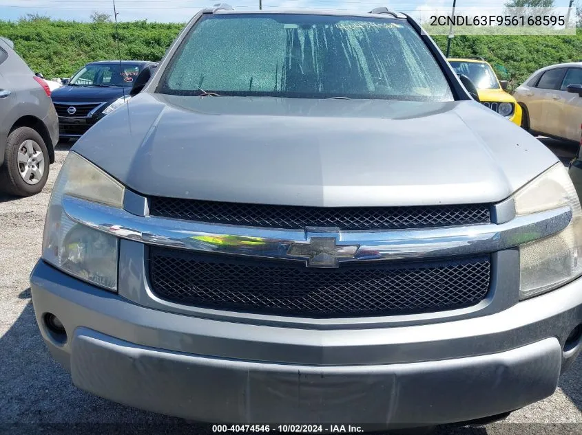 2005 Chevrolet Equinox Lt VIN: 2CNDL63F956168595 Lot: 40474546