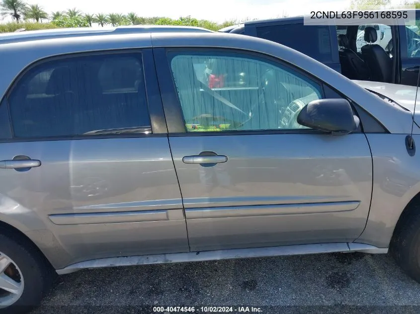 2005 Chevrolet Equinox Lt VIN: 2CNDL63F956168595 Lot: 40474546