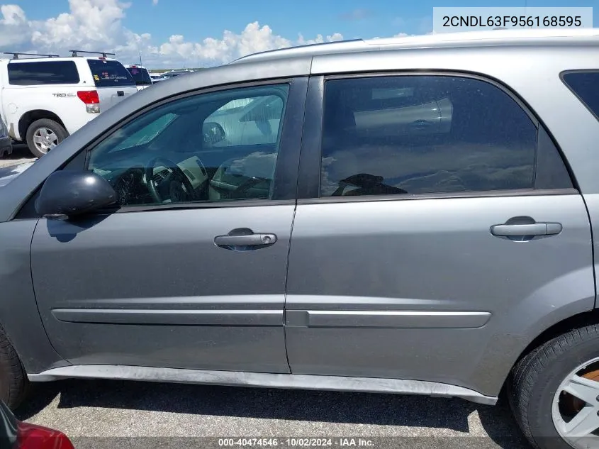 2005 Chevrolet Equinox Lt VIN: 2CNDL63F956168595 Lot: 40474546