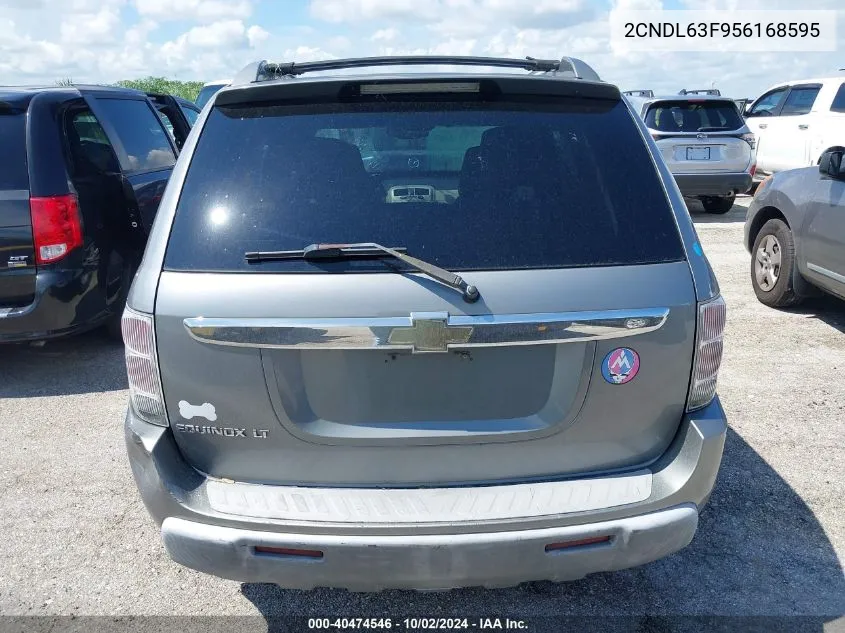 2005 Chevrolet Equinox Lt VIN: 2CNDL63F956168595 Lot: 40474546