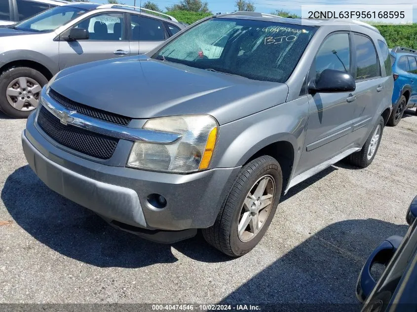 2005 Chevrolet Equinox Lt VIN: 2CNDL63F956168595 Lot: 40474546