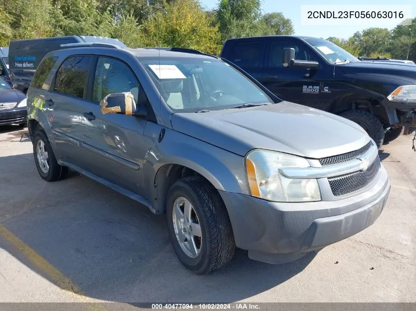 2005 Chevrolet Equinox Ls VIN: 2CNDL23F056063016 Lot: 40477094