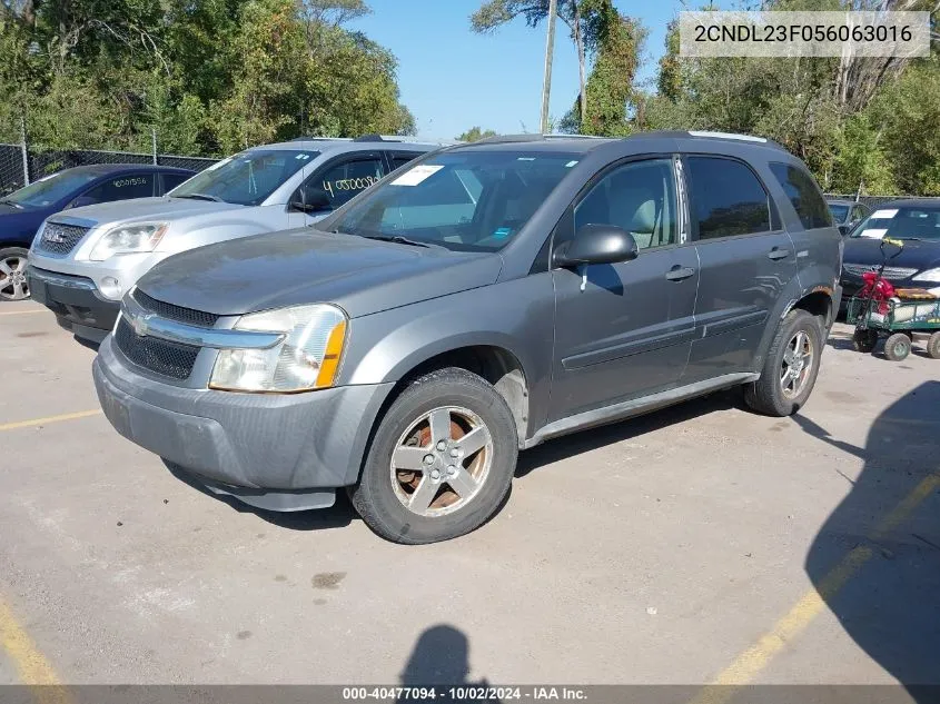 2005 Chevrolet Equinox Ls VIN: 2CNDL23F056063016 Lot: 40477094