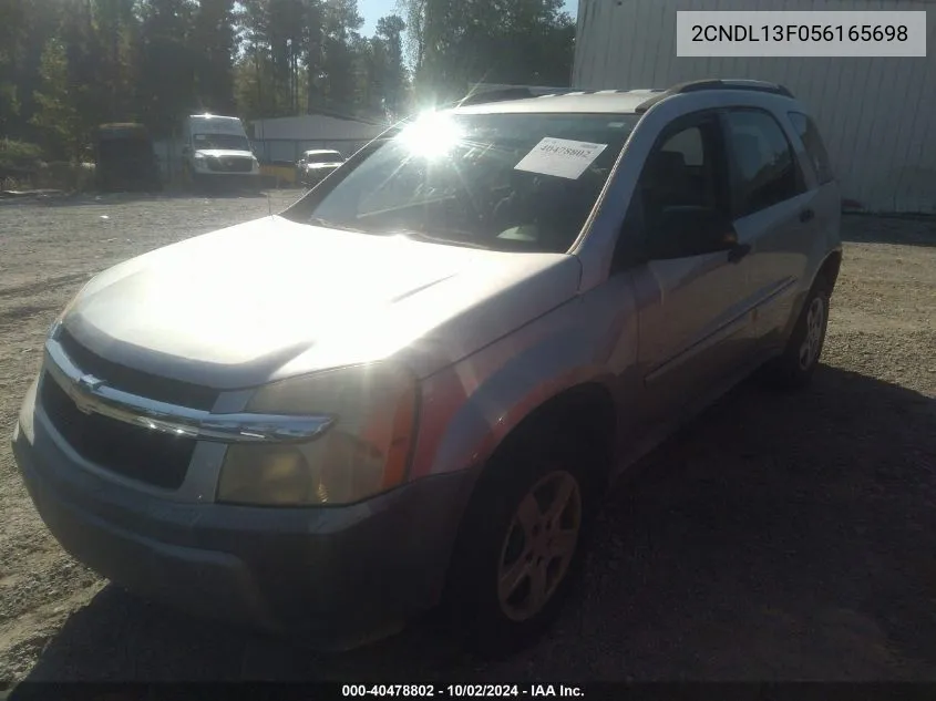 2005 Chevrolet Equinox Ls VIN: 2CNDL13F056165698 Lot: 40478802