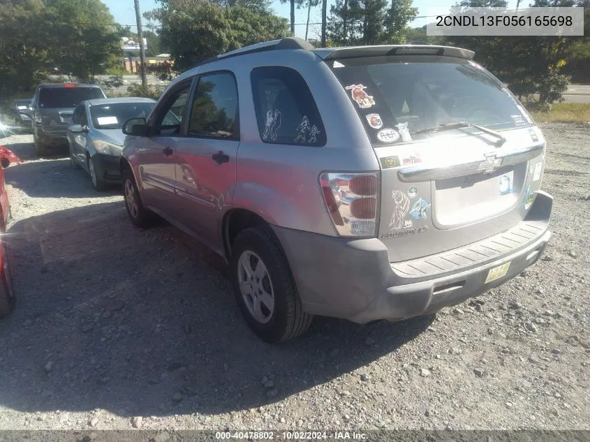 2005 Chevrolet Equinox Ls VIN: 2CNDL13F056165698 Lot: 40478802