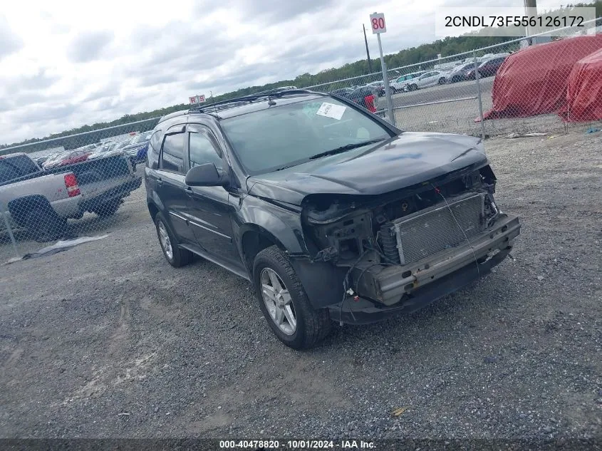 2005 Chevrolet Equinox Lt VIN: 2CNDL73F556126172 Lot: 40478820