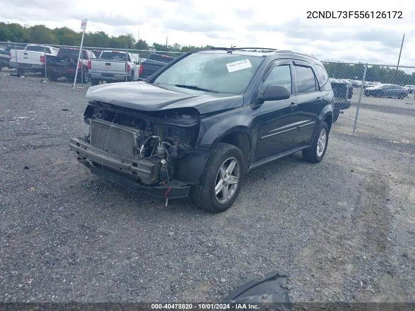 2005 Chevrolet Equinox Lt VIN: 2CNDL73F556126172 Lot: 40478820