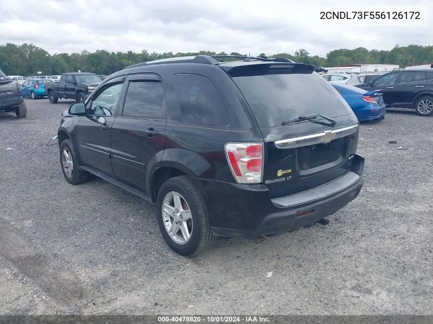 2005 Chevrolet Equinox Lt VIN: 2CNDL73F556126172 Lot: 40478820