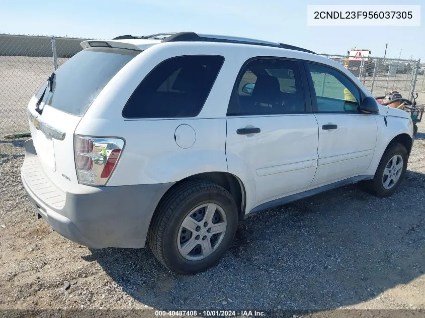 2005 Chevrolet Equinox Ls VIN: 2CNDL23F956037305 Lot: 40487408