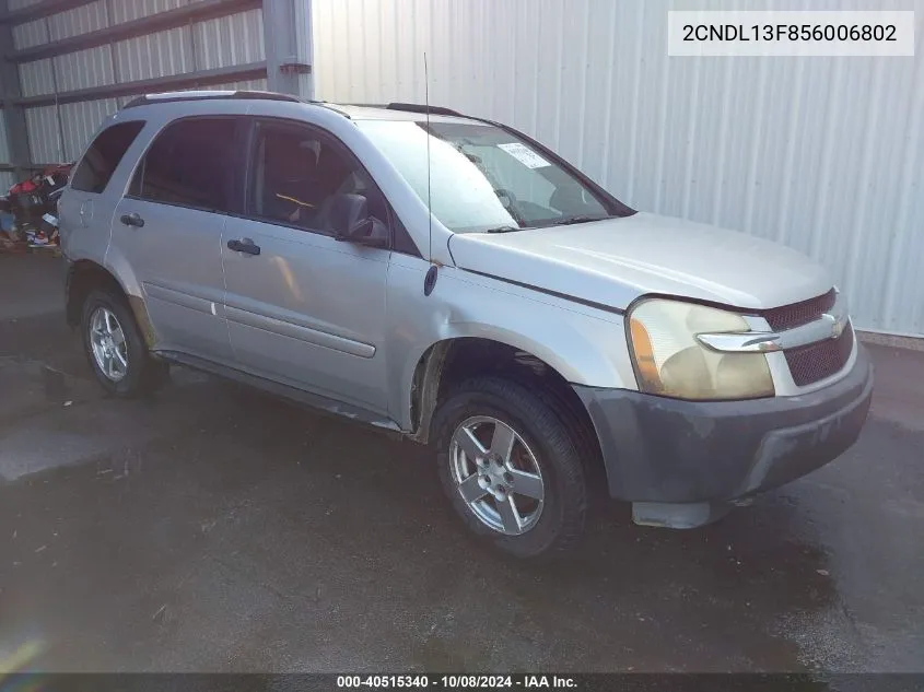 2CNDL13F856006802 2005 Chevrolet Equinox Ls