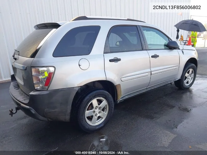 2CNDL13F856006802 2005 Chevrolet Equinox Ls