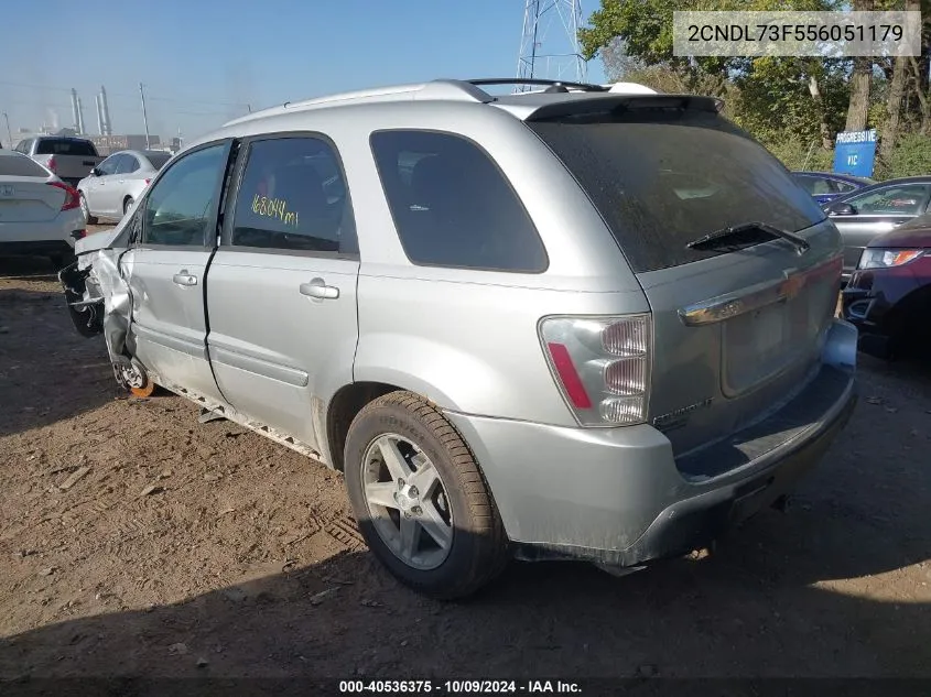 2005 Chevrolet Equinox Lt VIN: 2CNDL73F556051179 Lot: 40536375