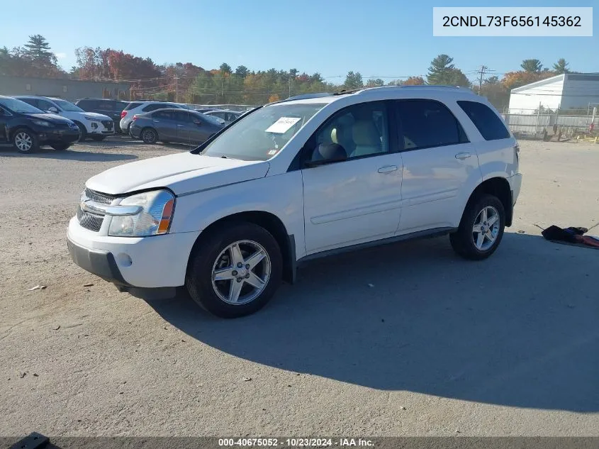 2005 Chevrolet Equinox Lt VIN: 2CNDL73F656145362 Lot: 40675052