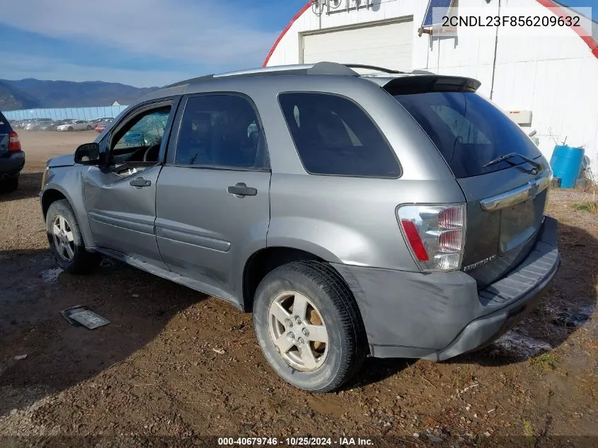 2005 Chevrolet Equinox Ls VIN: 2CNDL23F856209632 Lot: 40679746