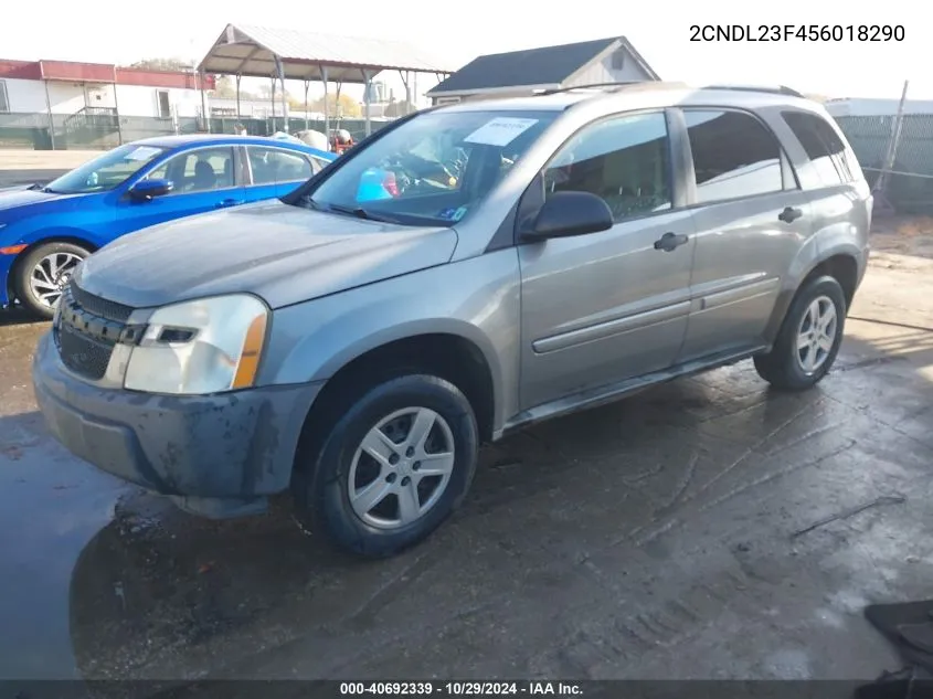 2005 Chevrolet Equinox Ls VIN: 2CNDL23F456018290 Lot: 40692339