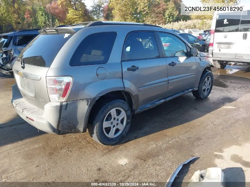 2005 Chevrolet Equinox Ls VIN: 2CNDL23F456018290 Lot: 40692339