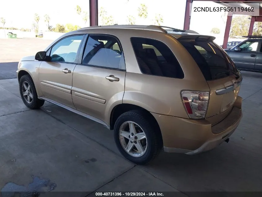 2005 Chevrolet Equinox Lt VIN: 2CNDL63F956119462 Lot: 40731396