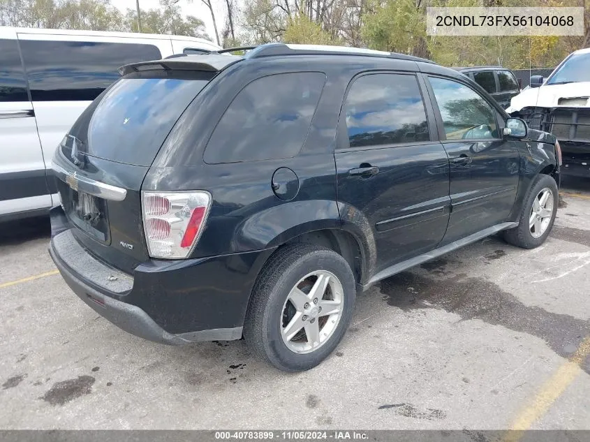 2005 Chevrolet Equinox Lt VIN: 2CNDL73FX56104068 Lot: 40783899