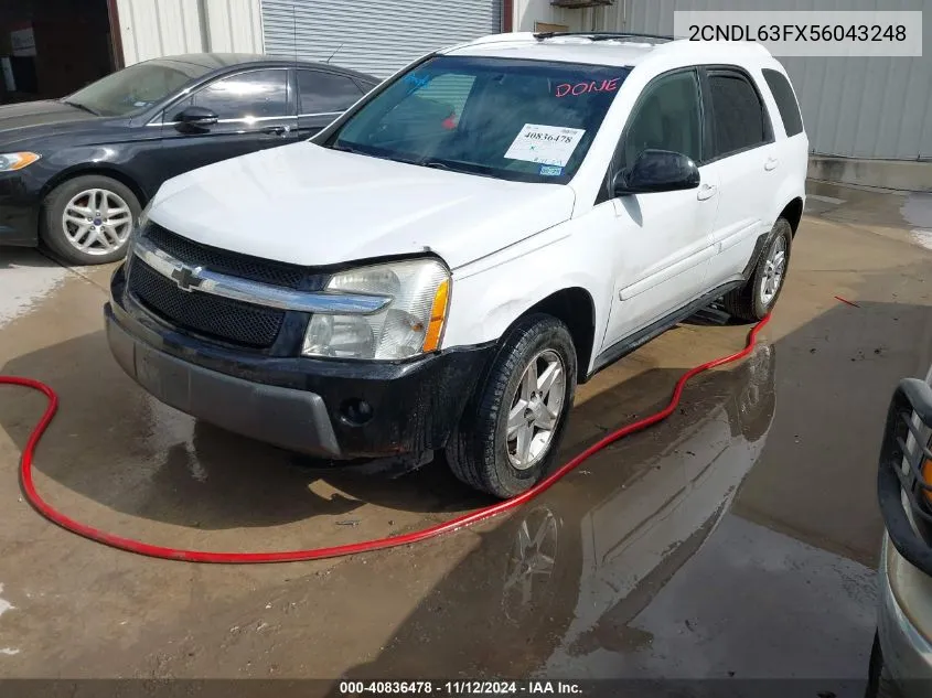 2CNDL63FX56043248 2005 Chevrolet Equinox Lt