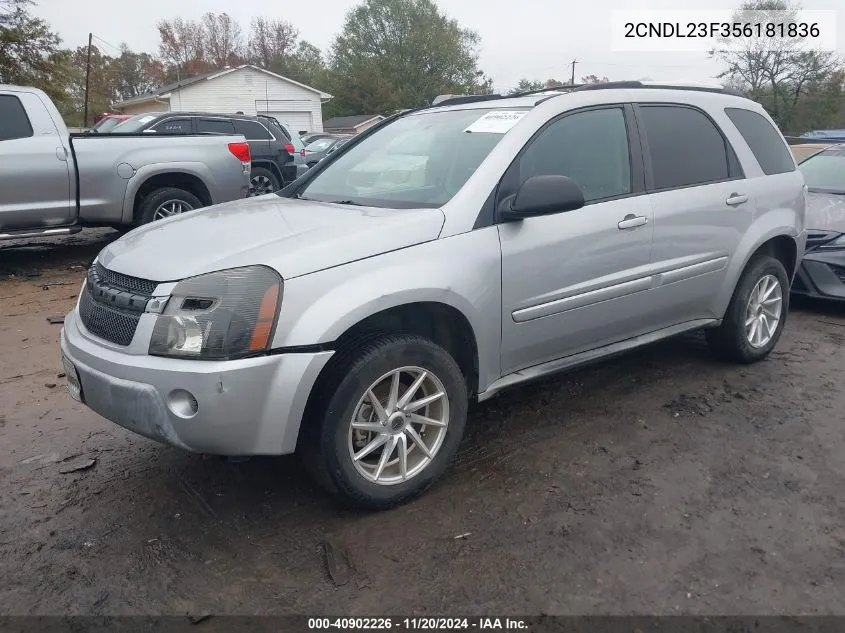 2005 Chevrolet Equinox Ls VIN: 2CNDL23F356181836 Lot: 40902226