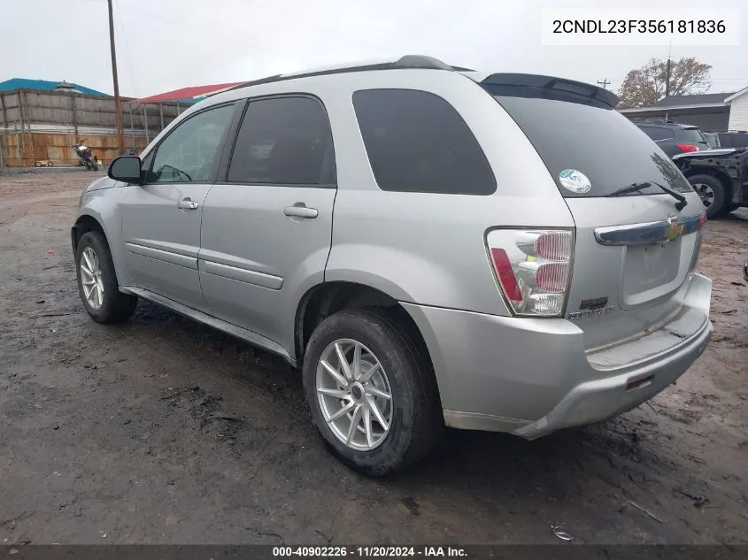 2005 Chevrolet Equinox Ls VIN: 2CNDL23F356181836 Lot: 40902226