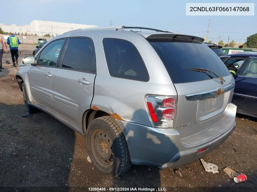 2006 Chevrolet Equinox VIN: 2CNDL63F066147068 Lot: 12095405