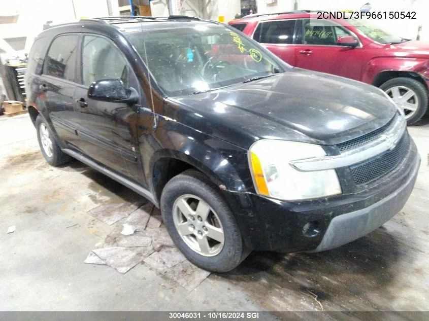 2006 Chevrolet Equinox Lt VIN: 2CNDL73F966150542 Lot: 30046031