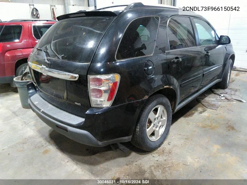 2006 Chevrolet Equinox Lt VIN: 2CNDL73F966150542 Lot: 30046031