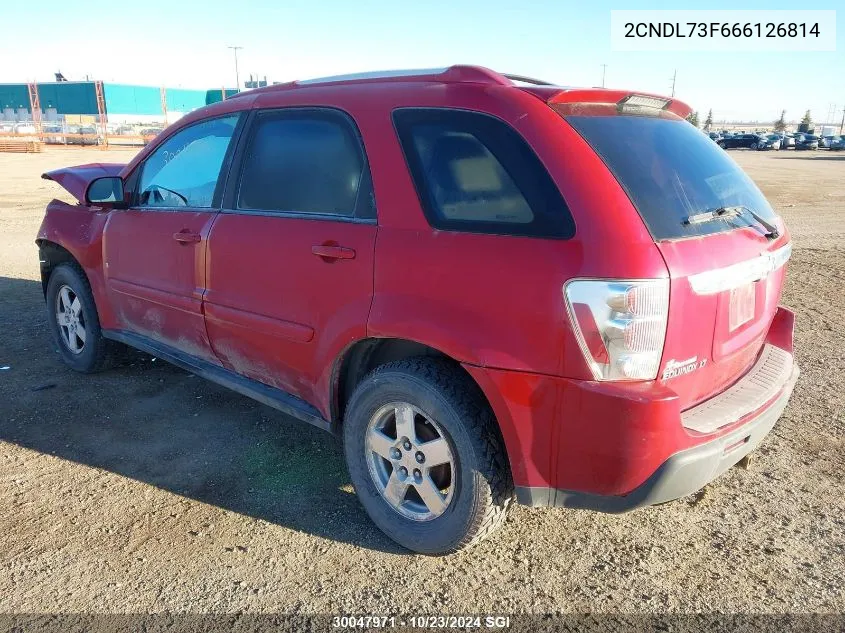 2006 Chevrolet Equinox Lt VIN: 2CNDL73F666126814 Lot: 30047971