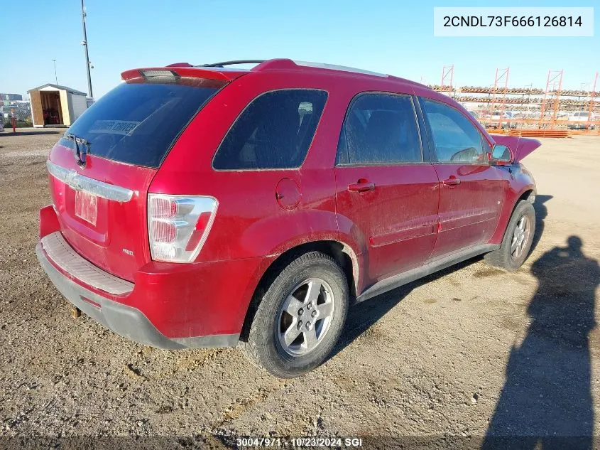 2006 Chevrolet Equinox Lt VIN: 2CNDL73F666126814 Lot: 30047971