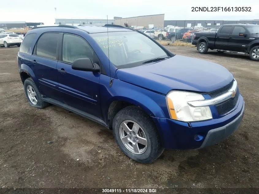 2006 Chevrolet Equinox Ls VIN: 2CNDL23F166130532 Lot: 30049115