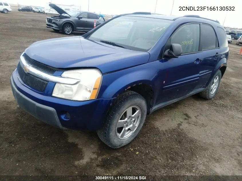 2006 Chevrolet Equinox Ls VIN: 2CNDL23F166130532 Lot: 30049115