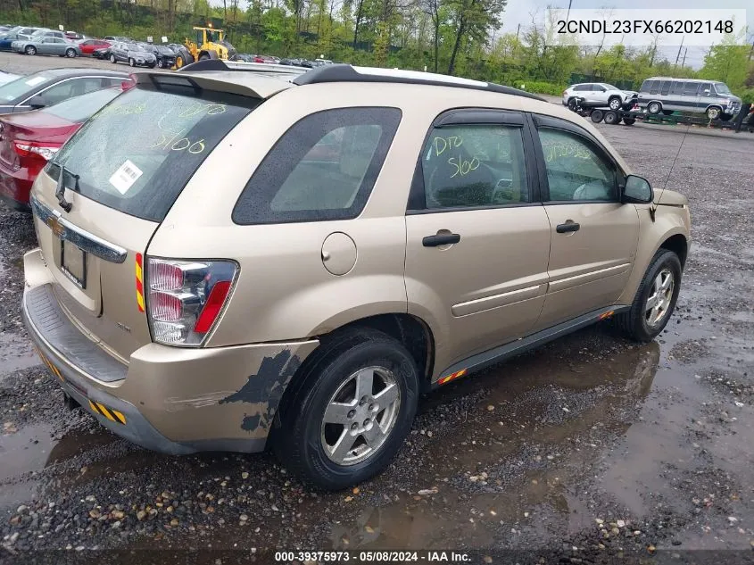 2CNDL23FX66202148 2006 Chevrolet Equinox Ls