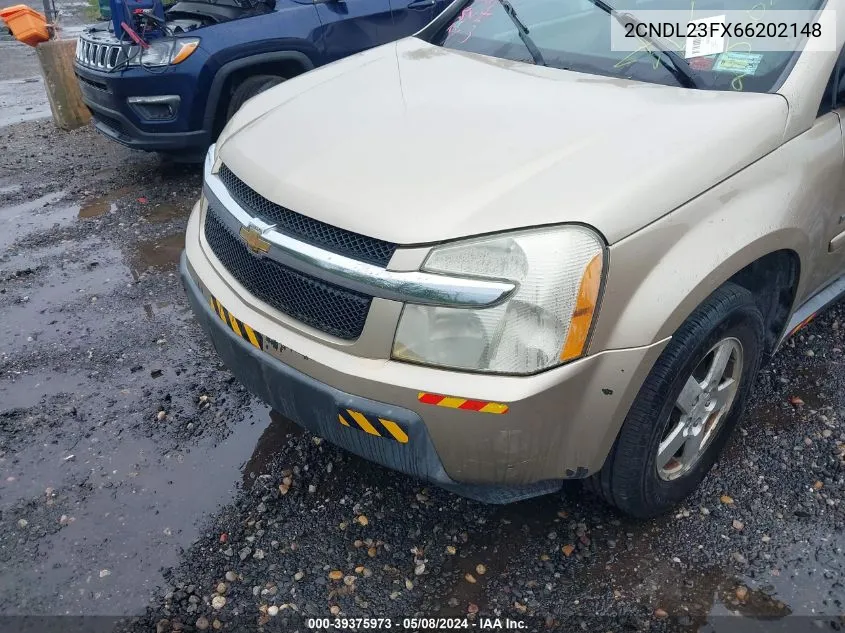 2006 Chevrolet Equinox Ls VIN: 2CNDL23FX66202148 Lot: 39375973