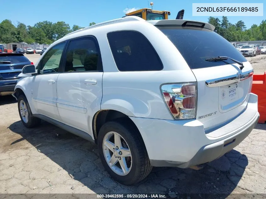 2CNDL63F666189485 2006 Chevrolet Equinox Lt