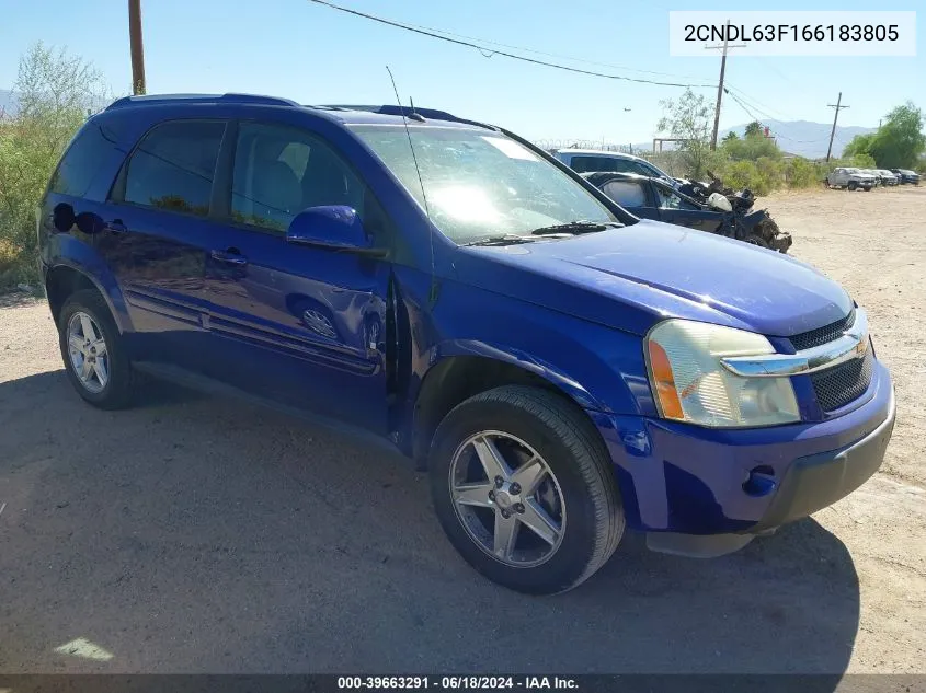 2CNDL63F166183805 2006 Chevrolet Equinox Lt