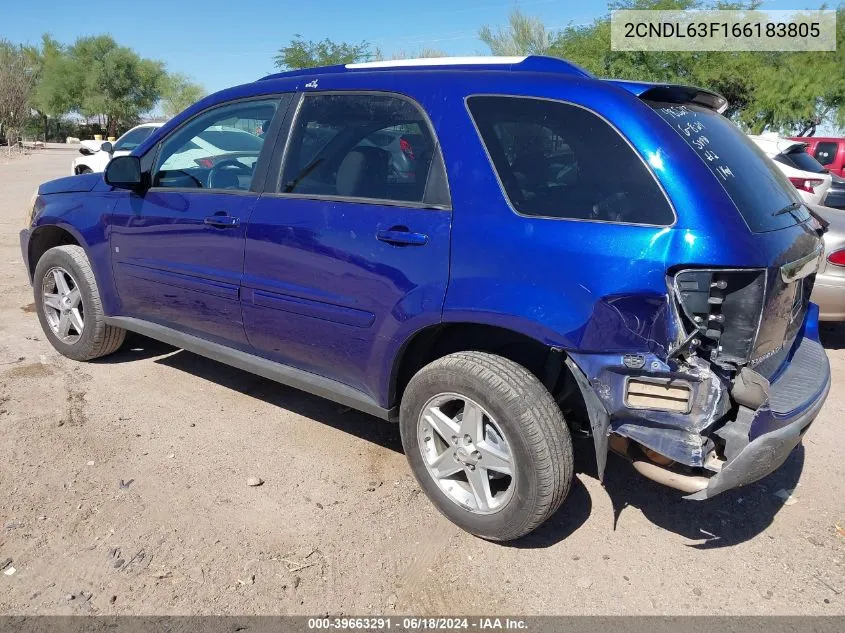 2CNDL63F166183805 2006 Chevrolet Equinox Lt