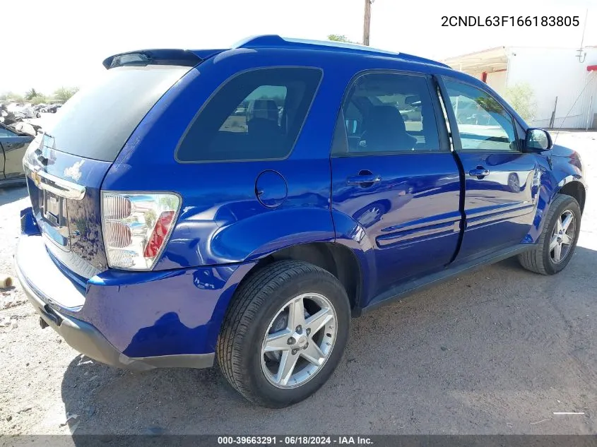 2CNDL63F166183805 2006 Chevrolet Equinox Lt