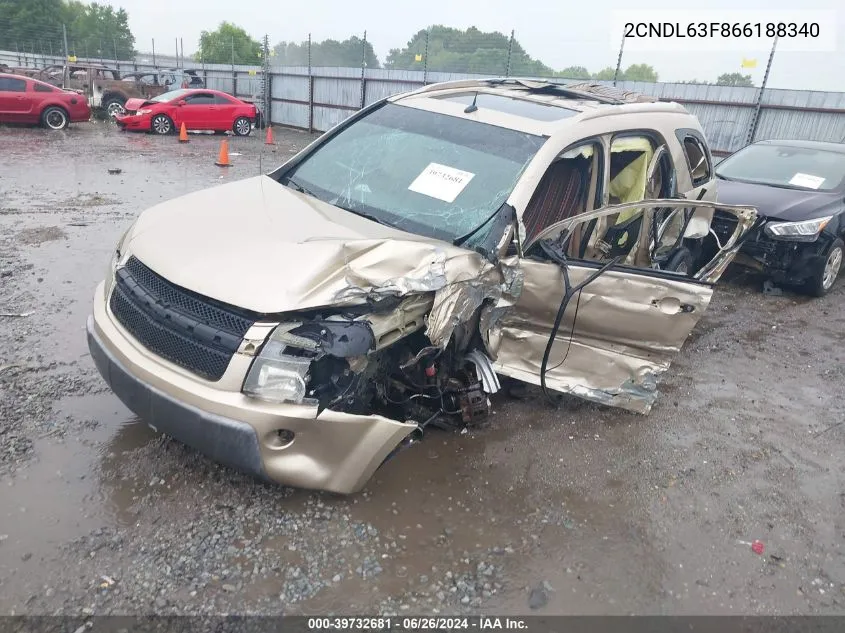 2CNDL63F866188340 2006 Chevrolet Equinox Lt