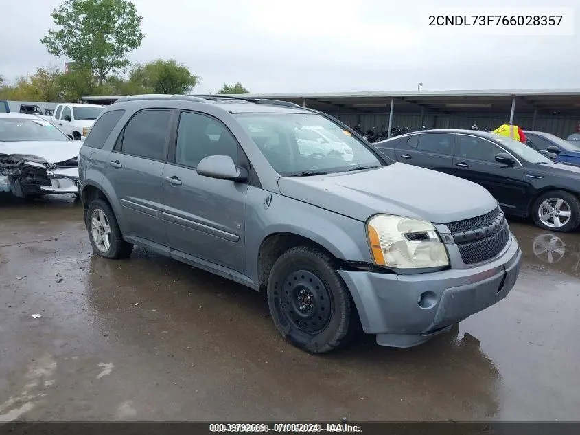 2CNDL73F766028357 2006 Chevrolet Equinox Lt