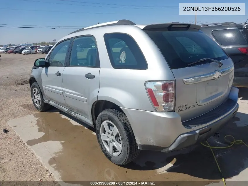 2CNDL13F366200526 2006 Chevrolet Equinox Ls