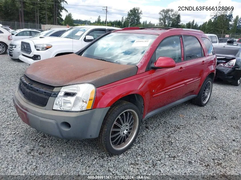 2006 Chevrolet Equinox Lt VIN: 2CNDL63F666128069 Lot: 39991361