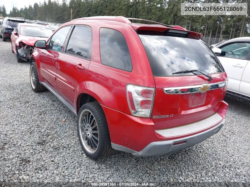 2006 Chevrolet Equinox Lt VIN: 2CNDL63F666128069 Lot: 39991361