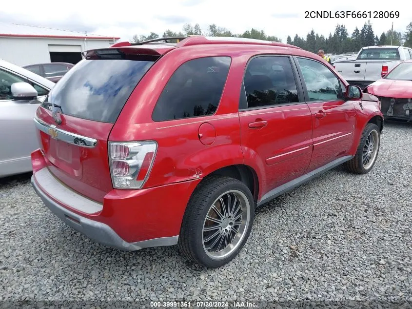 2006 Chevrolet Equinox Lt VIN: 2CNDL63F666128069 Lot: 39991361