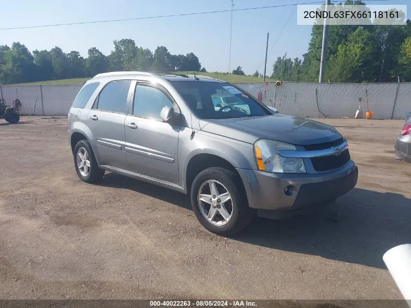 2CNDL63FX66118161 2006 Chevrolet Equinox Lt