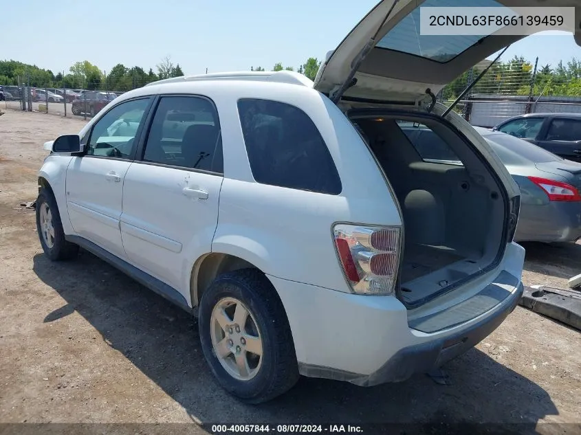 2006 Chevrolet Equinox Lt VIN: 2CNDL63F866139459 Lot: 40057844