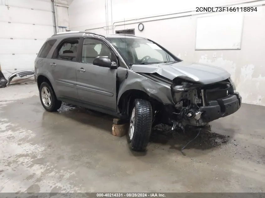 2CNDL73F166118894 2006 Chevrolet Equinox Lt