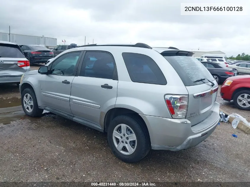 2006 Chevrolet Equinox Ls VIN: 2CNDL13F666100128 Lot: 40231448