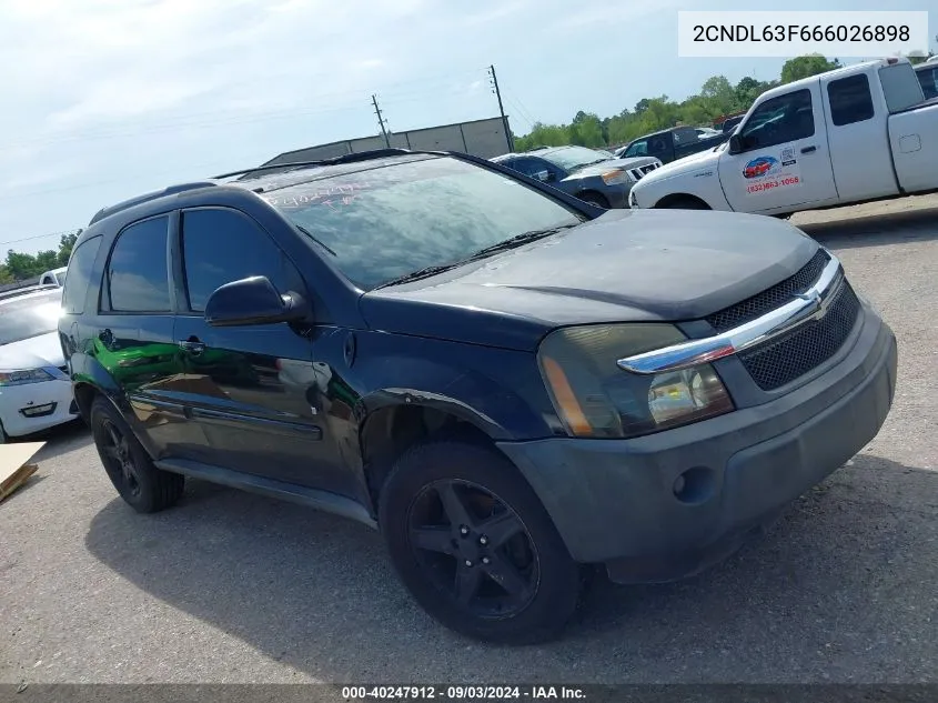 2CNDL63F666026898 2006 Chevrolet Equinox Lt